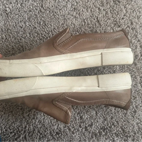 Frye Men's Brown Leather Slip-On Sneakers Shoes - Picture 4 of 4